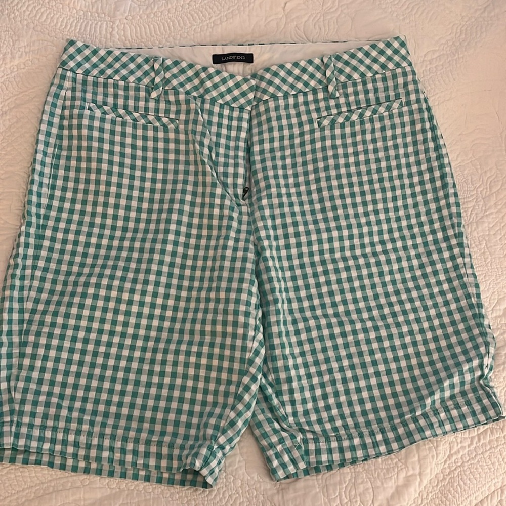 Lands end seersucker bermuda shorts